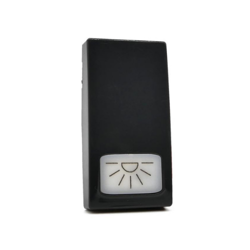 [Cover pulsante luce INT-LGT nero] 871N