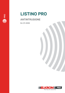 Listino Elkron Pro