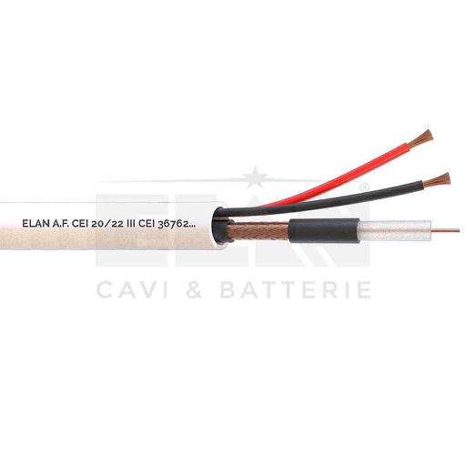 [082251] CAVO TVCC MICRO COASSIALE + 2X0,50 COMPOSTO