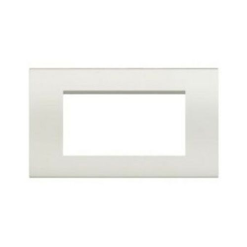 [Placca 4P tecnopolimero INT-LGT bianco] 8004-01