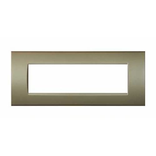 [6970597463318/0793541330537 - Placca 7P tecnopolimero INT-LGT champagne] 8007-11