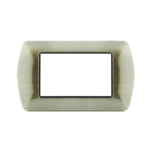 [6970311029585/0793541334450 - Placca 4P metallo INT-LGT bronzo] 8804-09