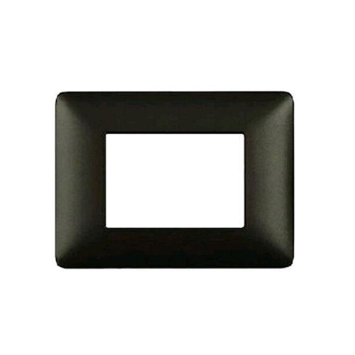 [6970311027130/0793541333002 - Placca 3P tecnopolimero MTX nero] M8003-02