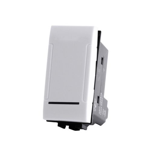[Pulsante unipolare 10A INT-LGT bianco] 805B