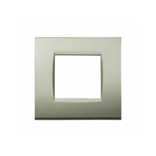 [6970597464766/0793541330087 - Placca 2P tecnopolimero INT-LGT champagne] 8002-11
