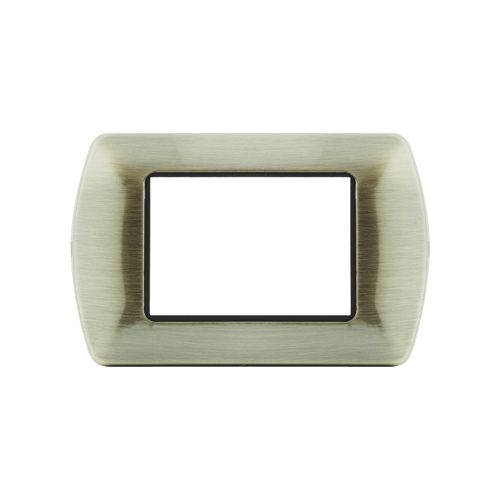 [6970311029905 - Placca 3P metallo INT-LGT bronzo spazzolato] 8803-09