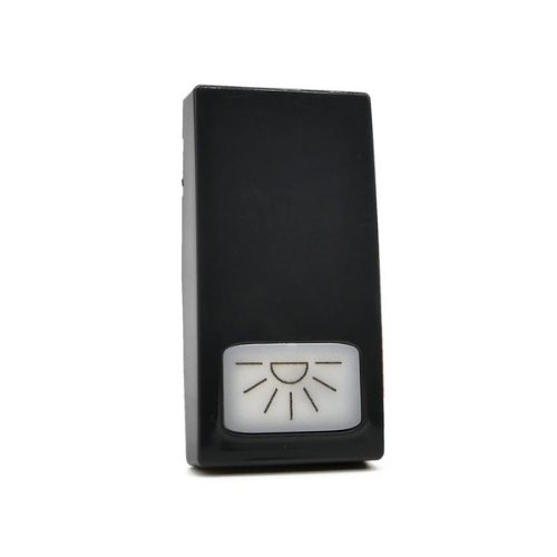 [6970597467842/0793541332746 - Cover pulsante luce VMR-PLN nero] 671N