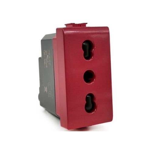 [Presa bivalente 10A/16A VMR-PLN rosso] 618R