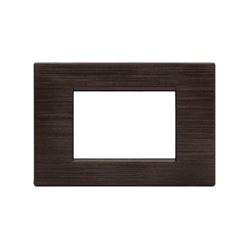[Placca 7P tecnopolimero spazzolato INT-LGT testa di moro] 8007SL-7